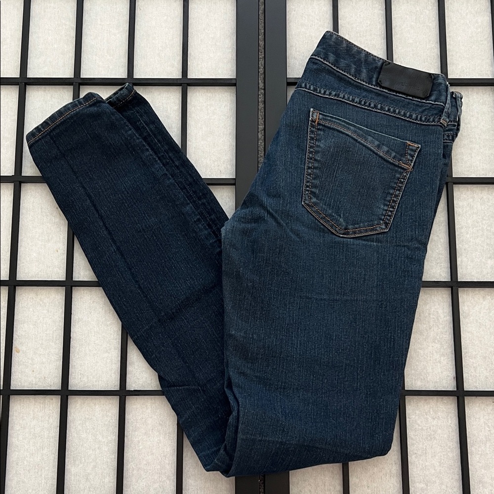 Express Women's Dark Blue Slim Jeans